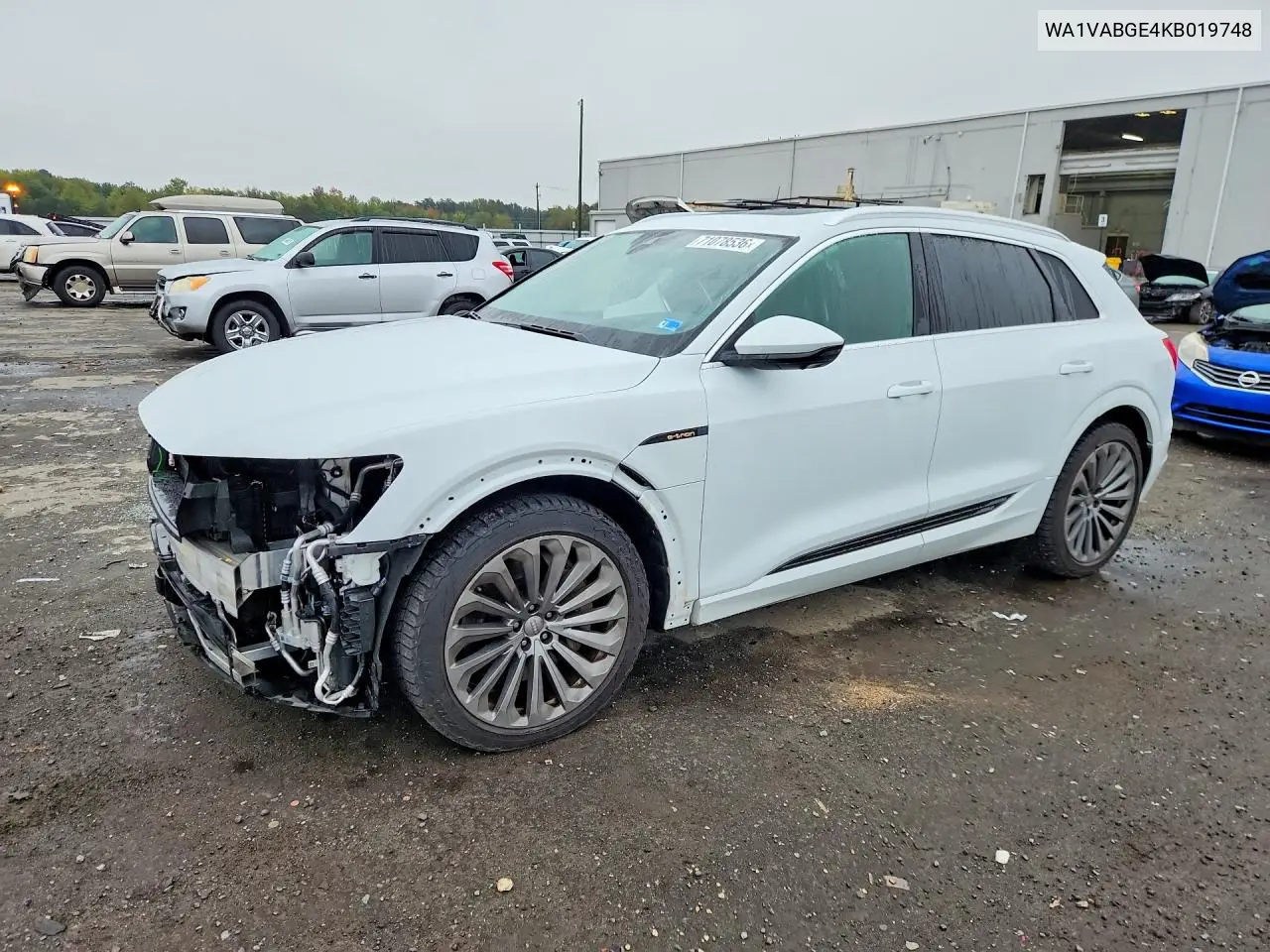AUDI E-TRON 2019, VIN WA1VABGE4KB019748