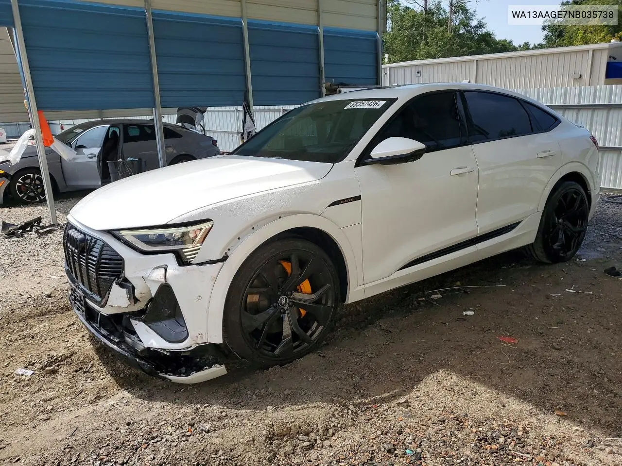 AUDI E-TRON 2022, VIN WA13AAGE7NB035738