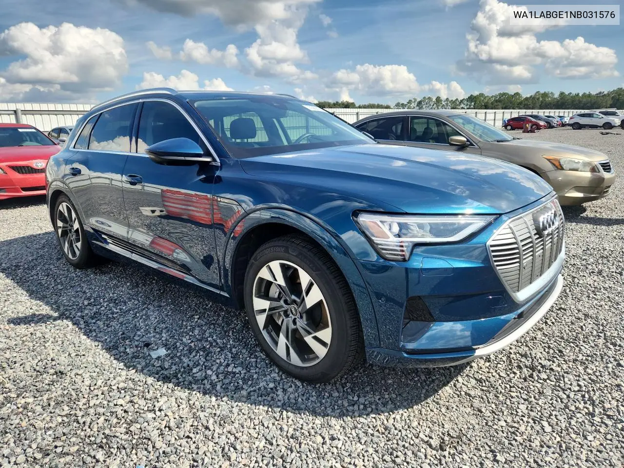 2022 AUDI E-TRON VIN WA1LABGE1NB031576 — фото 4