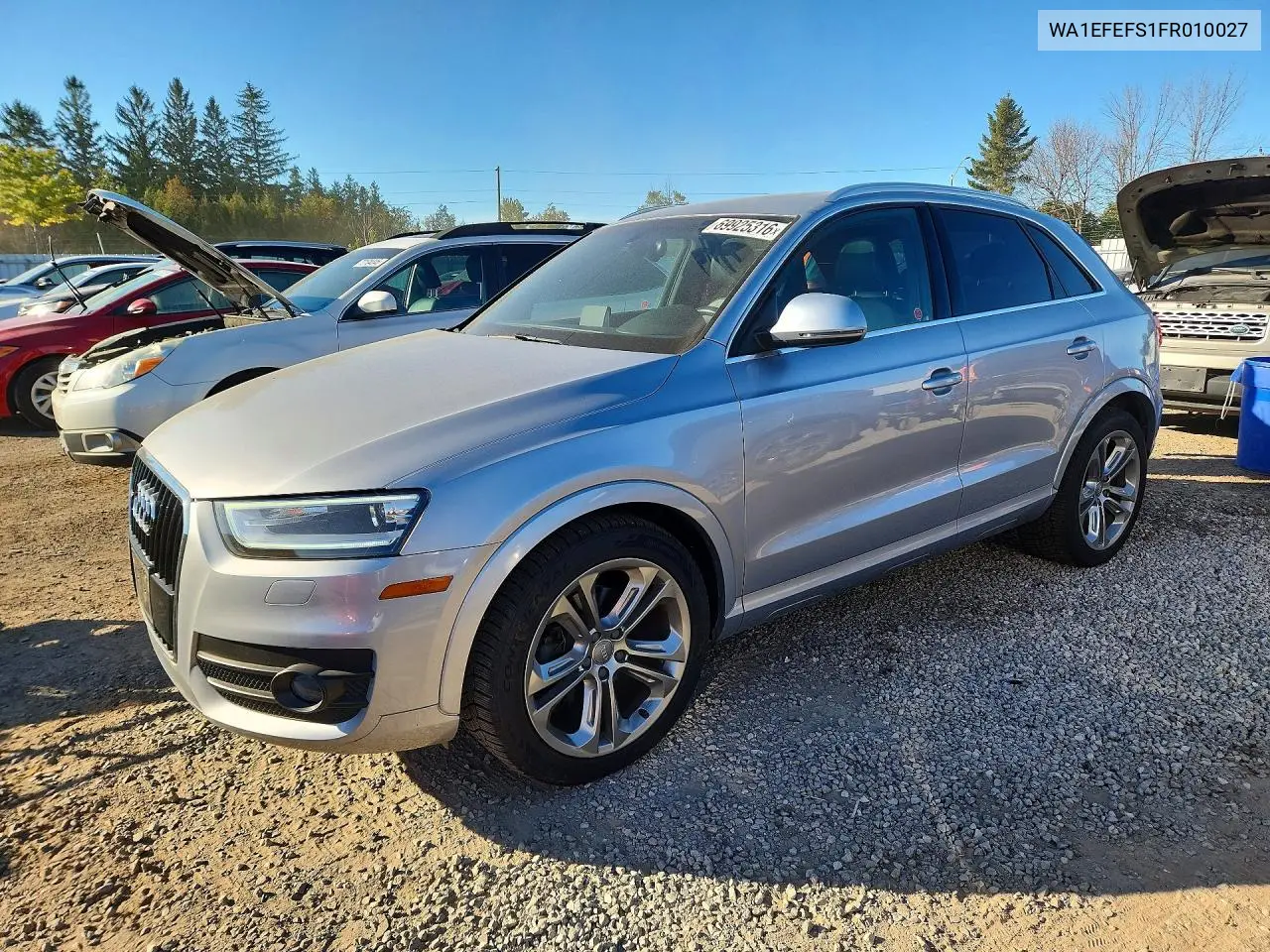 AUDI Q3 2015, VIN WA1EFEFS1FR010027