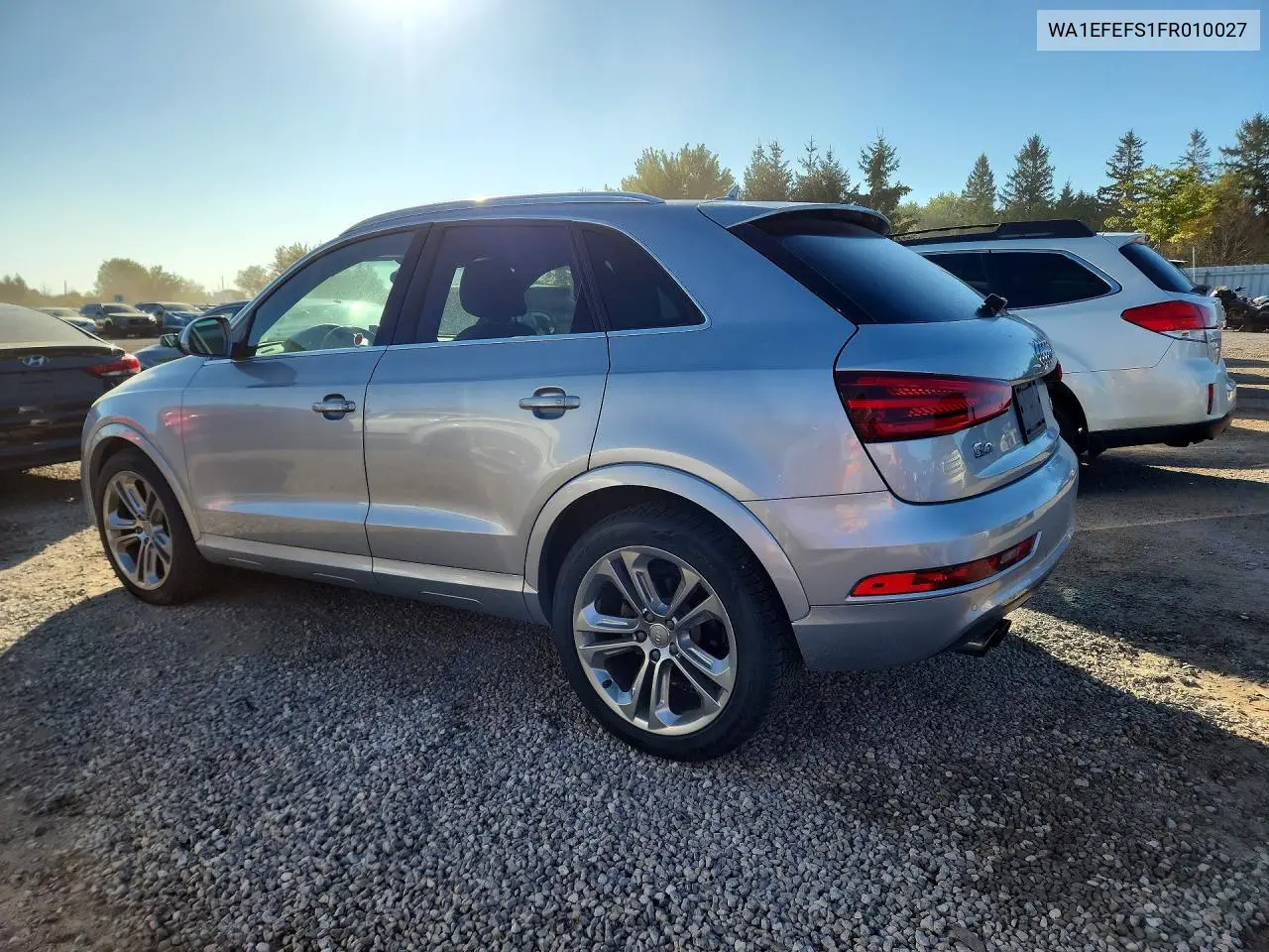 2015 AUDI Q3 VIN WA1EFEFS1FR010027 — фото 2