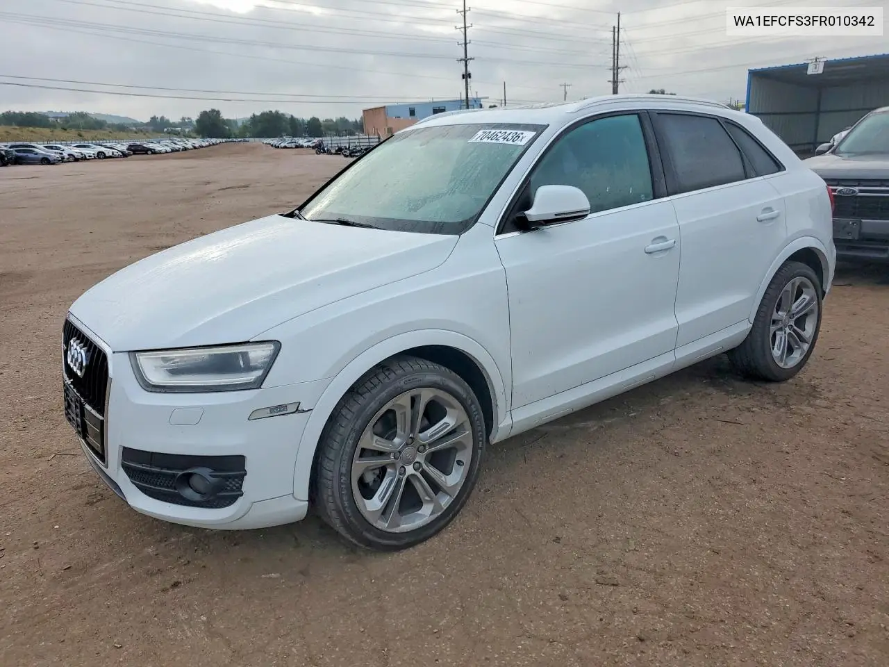 AUDI Q3 2015, VIN WA1EFCFS3FR010342