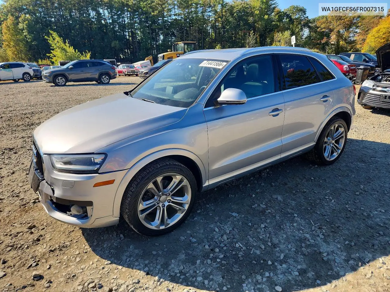 AUDI Q3 2015, VIN WA1GFCFS6FR007315