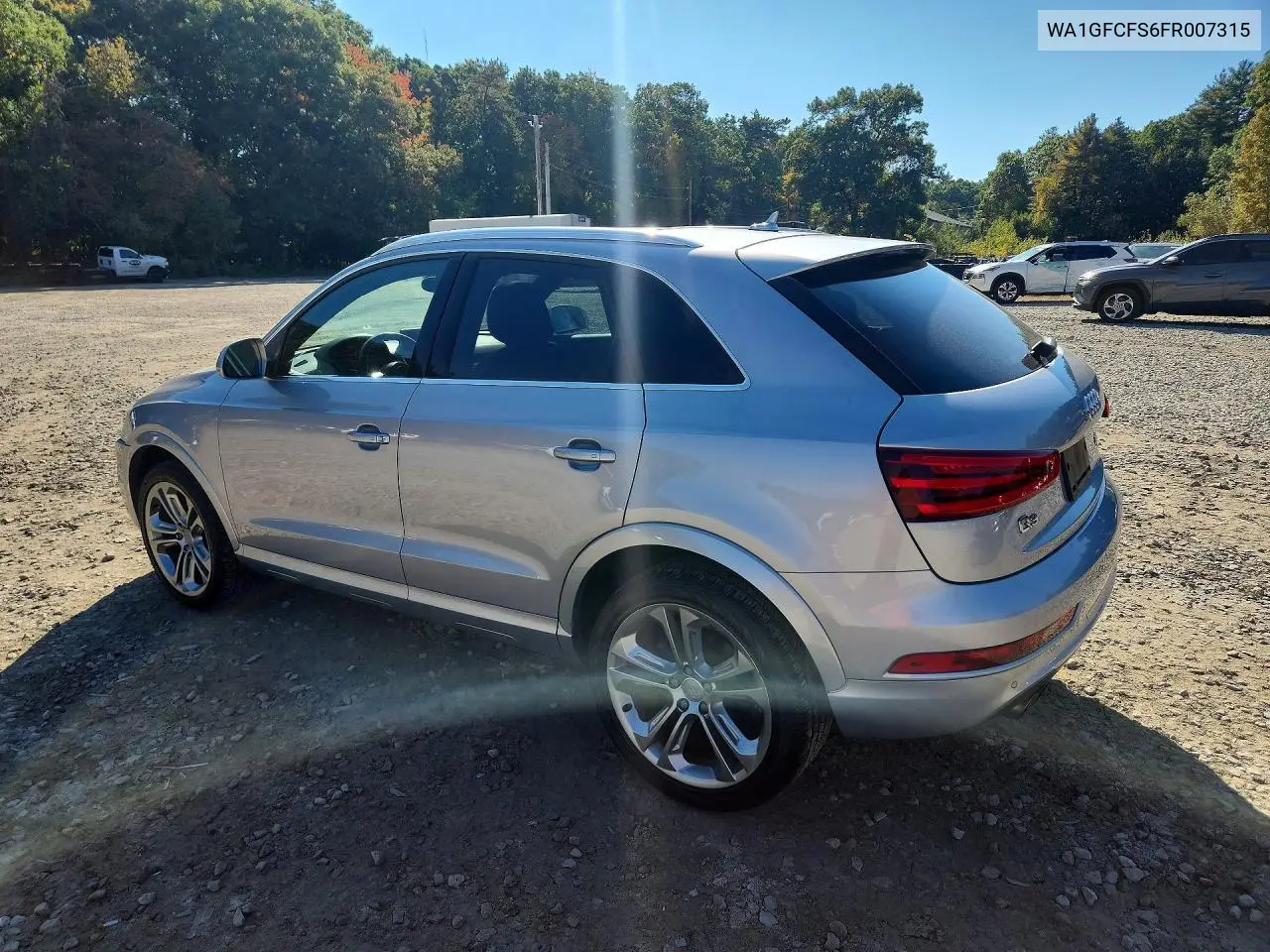 2015 AUDI Q3 VIN WA1GFCFS6FR007315 — фото 2