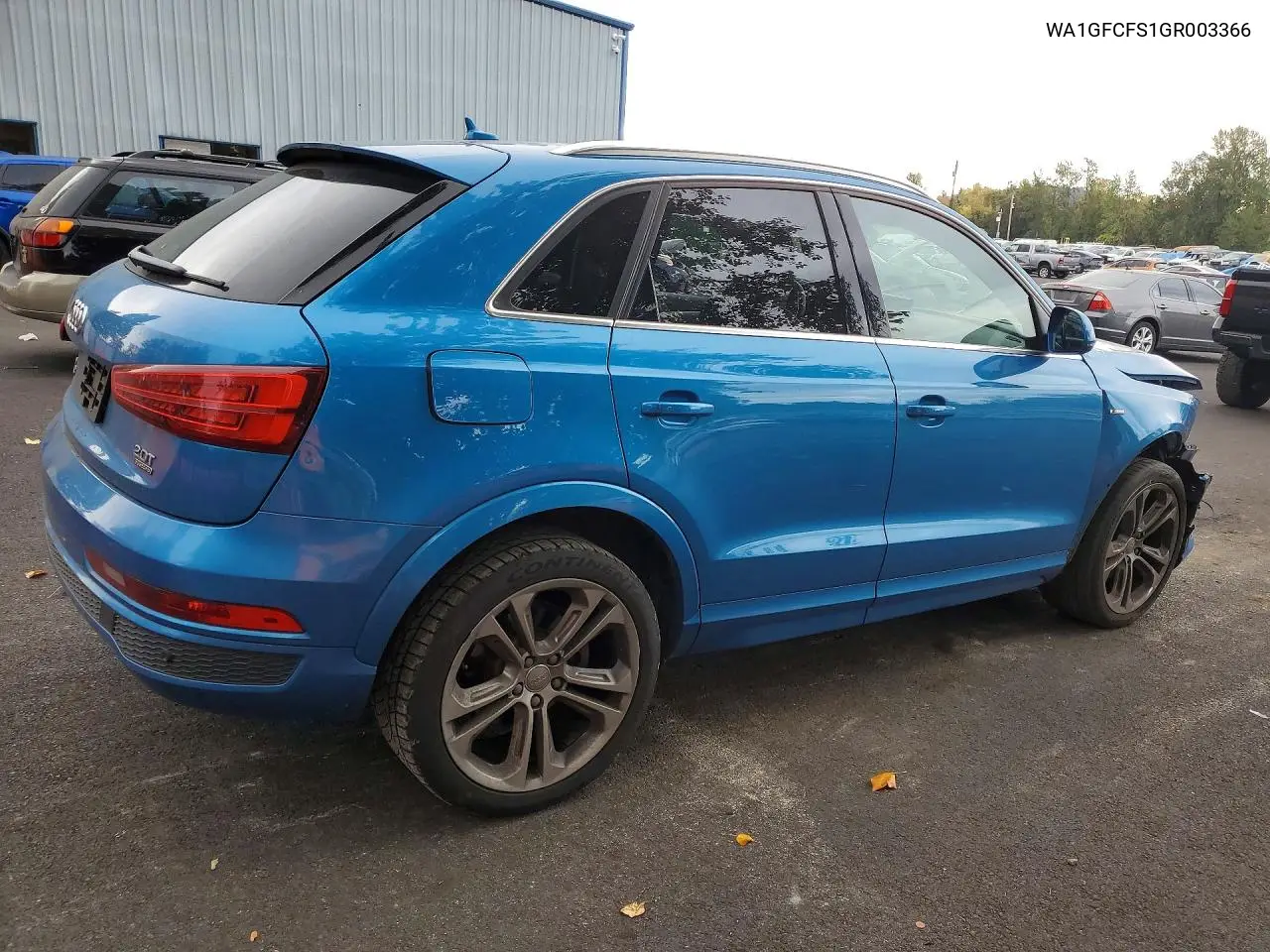 2016 AUDI Q3 VIN WA1GFCFS1GR003366 — фото 3