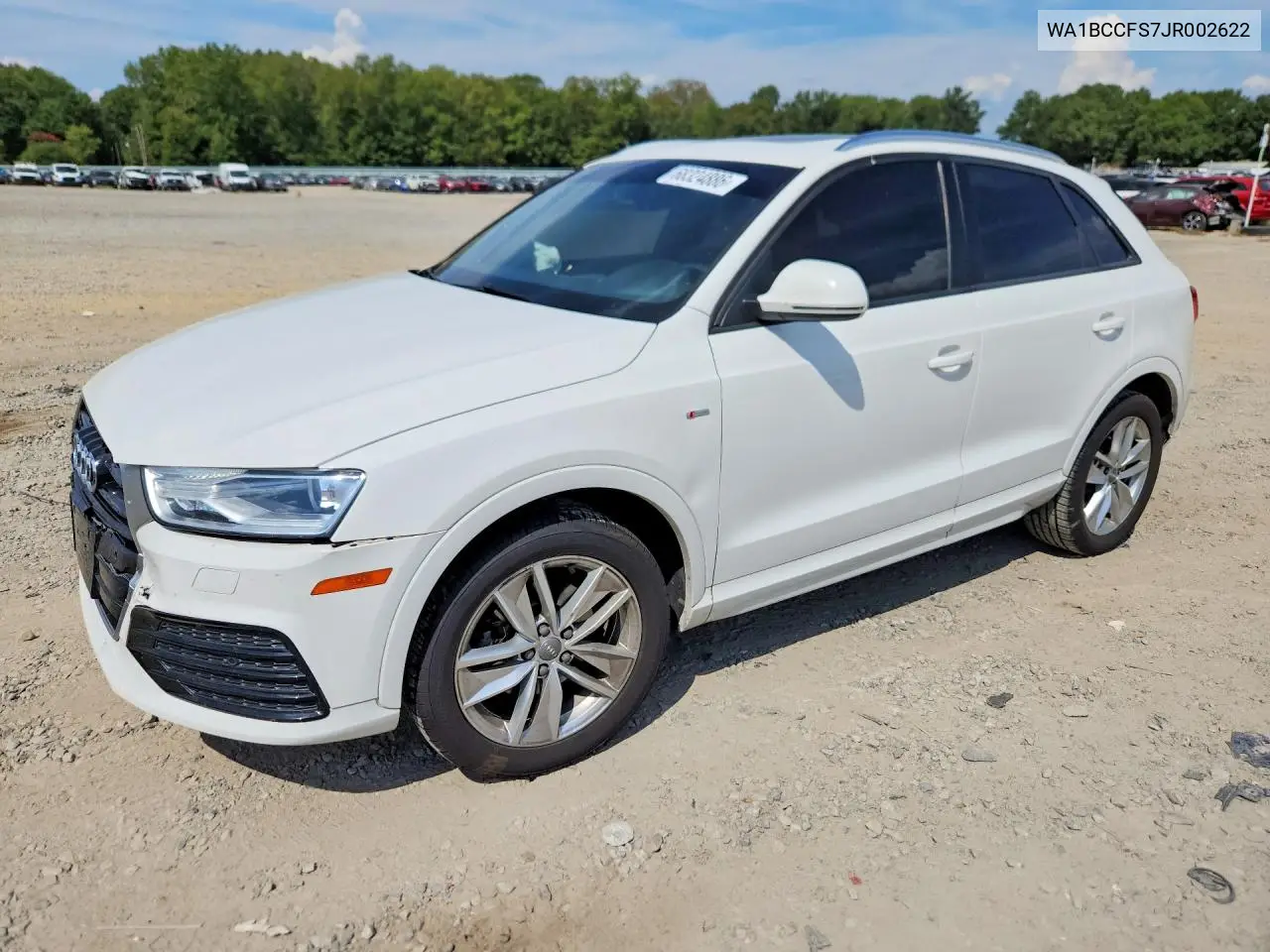 AUDI Q3 2018, VIN WA1BCCFS7JR002622