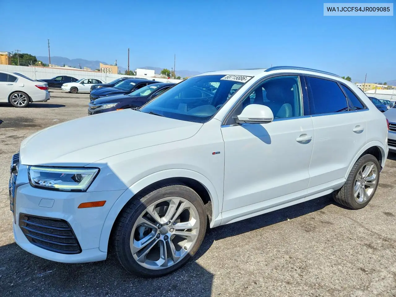 AUDI Q3 2018, VIN WA1JCCFS4JR009085