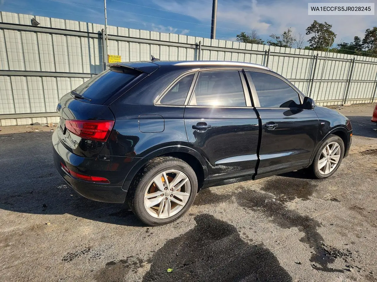 2018 AUDI Q3 VIN WA1ECCFS5JR028245 — фото 3