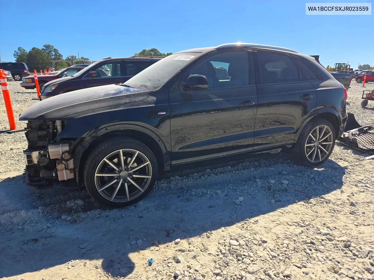 AUDI Q3 2018, VIN WA1BCCFSXJR023559