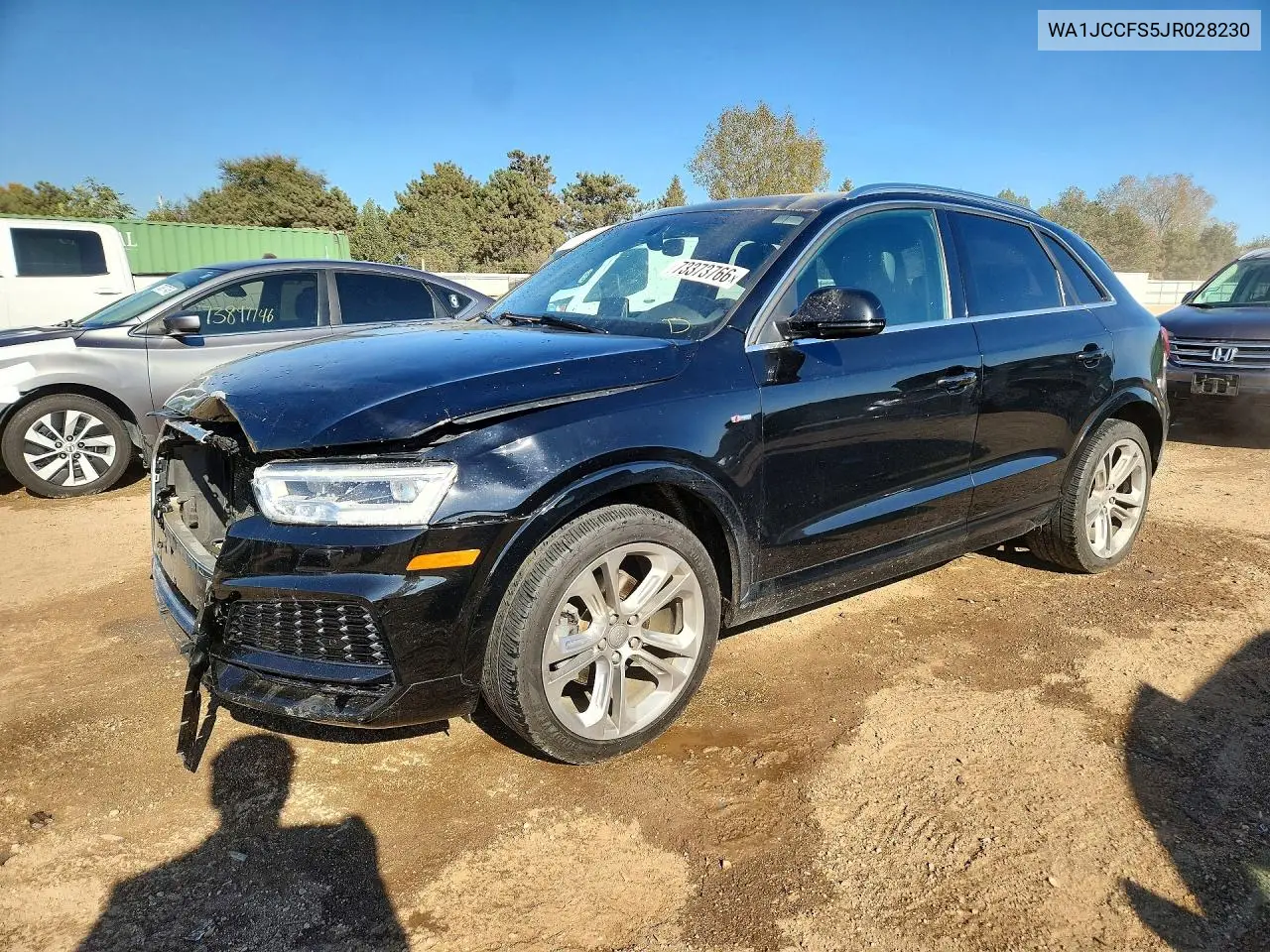 AUDI Q3 2018, VIN WA1JCCFS5JR028230