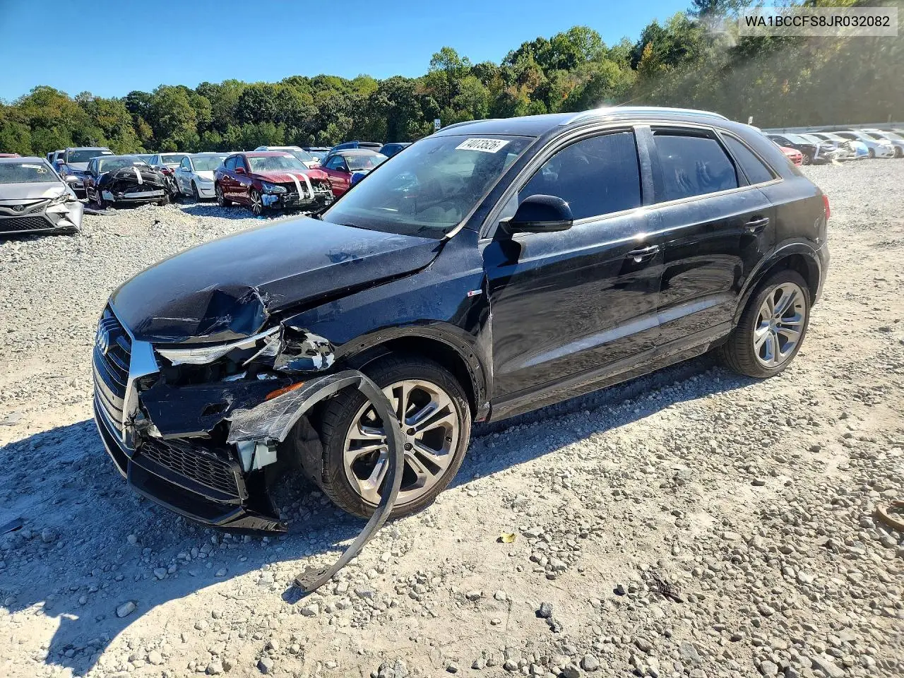 AUDI Q3 2018, VIN WA1BCCFS8JR032082