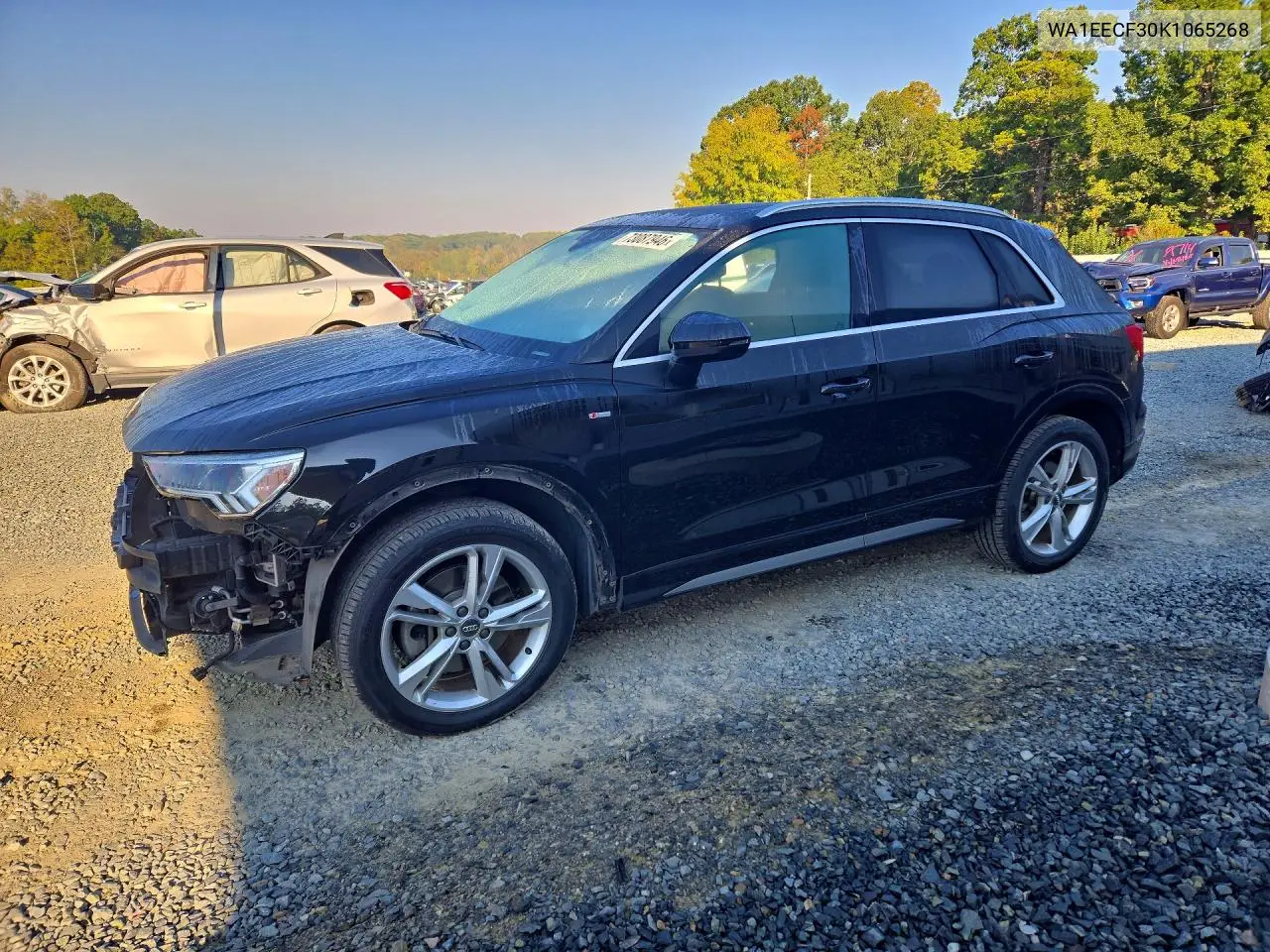 AUDI Q3 2019, VIN WA1EECF30K1065268