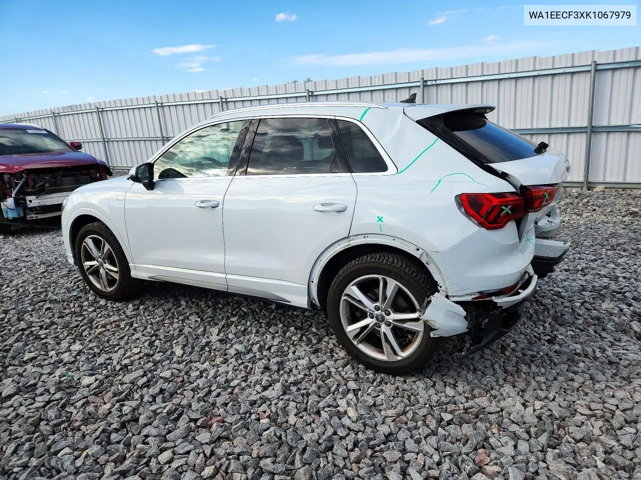 2019 AUDI Q3 VIN WA1EECF3XK1067979 — фото 2