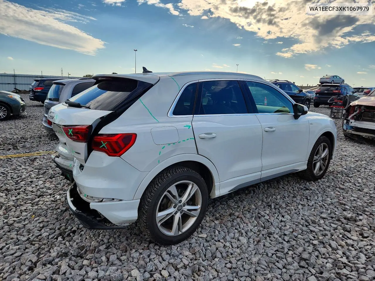 2019 AUDI Q3 VIN WA1EECF3XK1067979 — фото 3