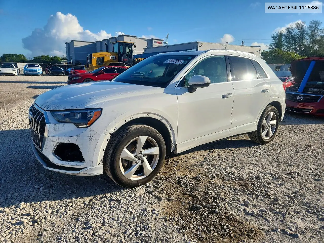 AUDI Q3 2020, VIN WA1AECF34L1116836
