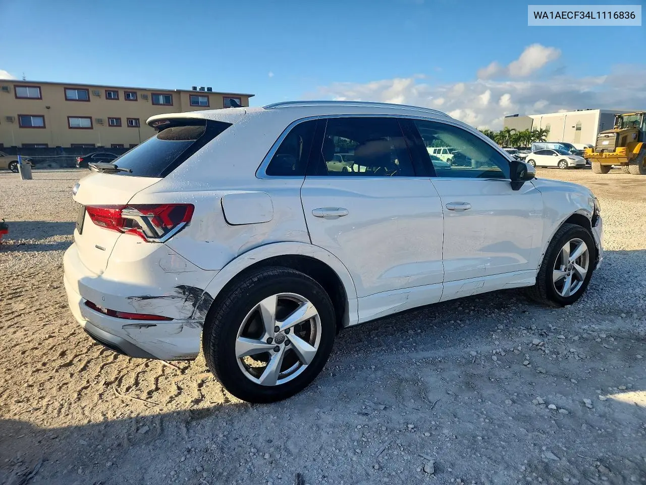 2020 AUDI Q3 VIN WA1AECF34L1116836 — фото 3