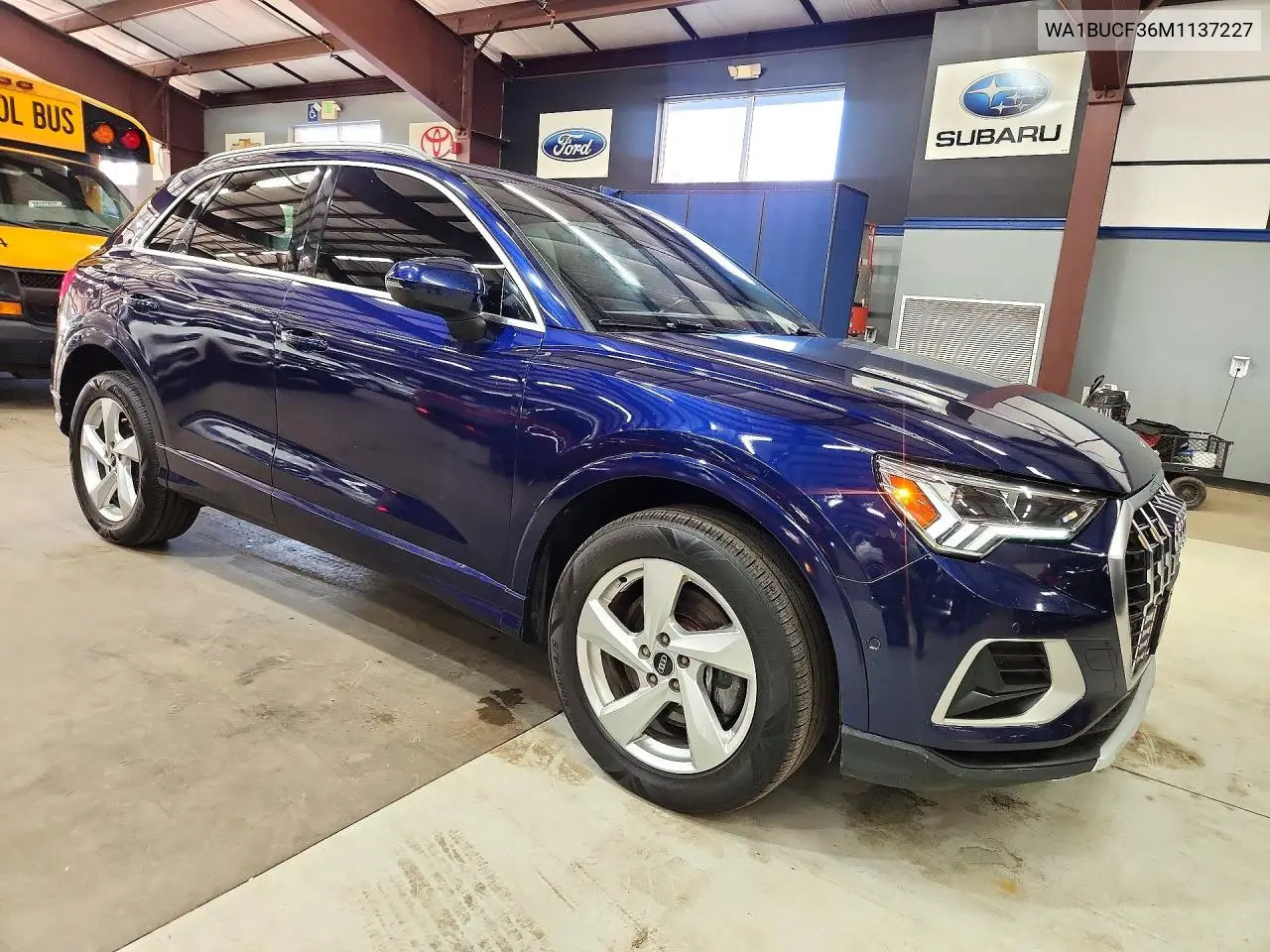 AUDI Q3 2021, VIN WA1BUCF36M1137227
