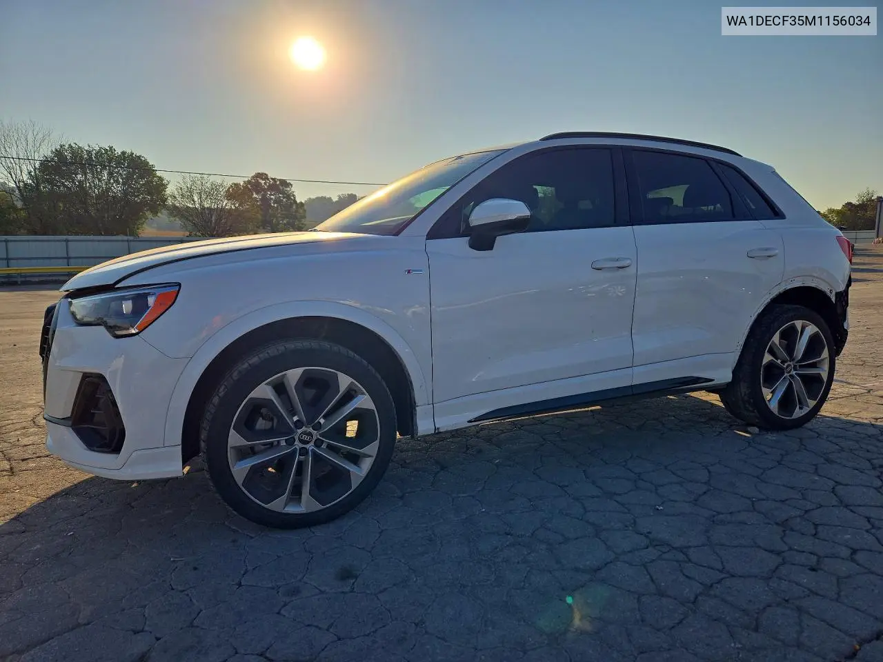 AUDI Q3 2021, VIN WA1DECF35M1156034