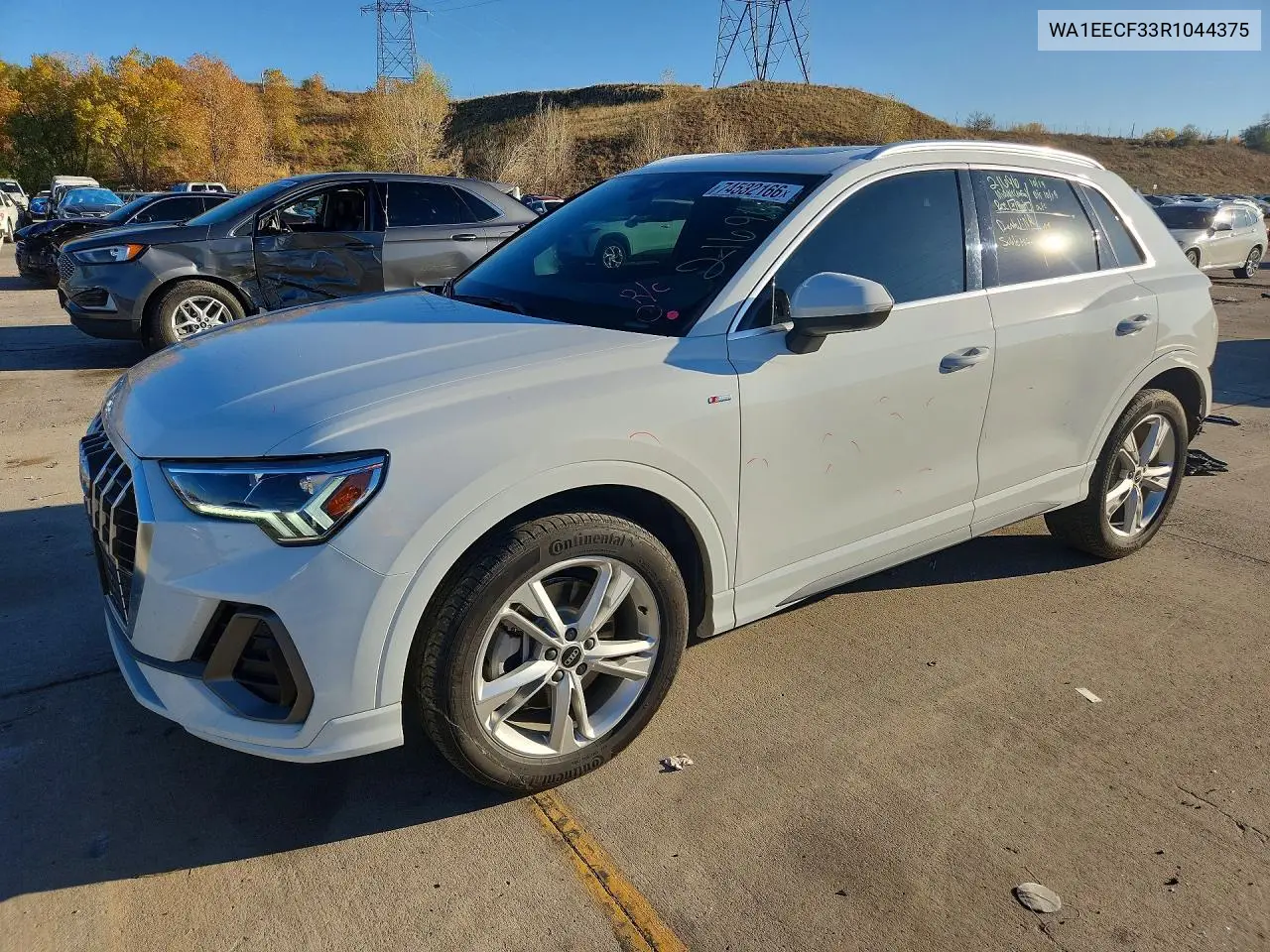 AUDI Q3 2024, VIN WA1EECF33R1044375