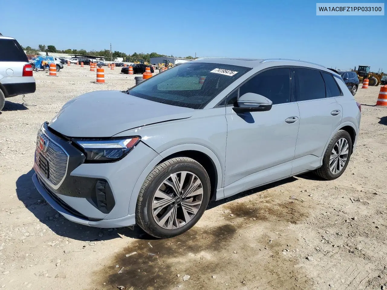 AUDI Q4 E-TRON 2023, VIN WA1ACBFZ1PP033100