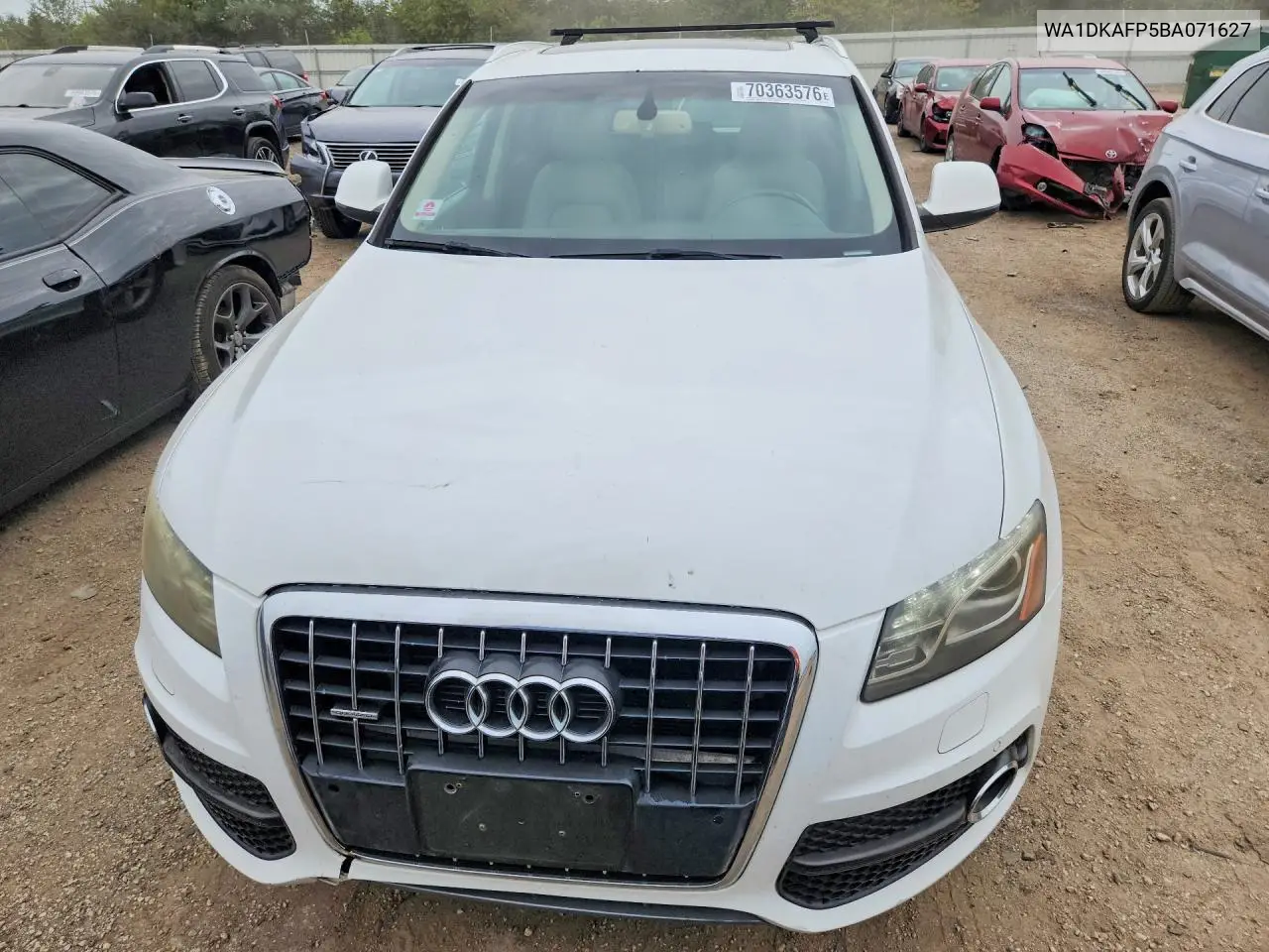 2011 AUDI Q5 VIN WA1DKAFP5BA071627 — фото 5