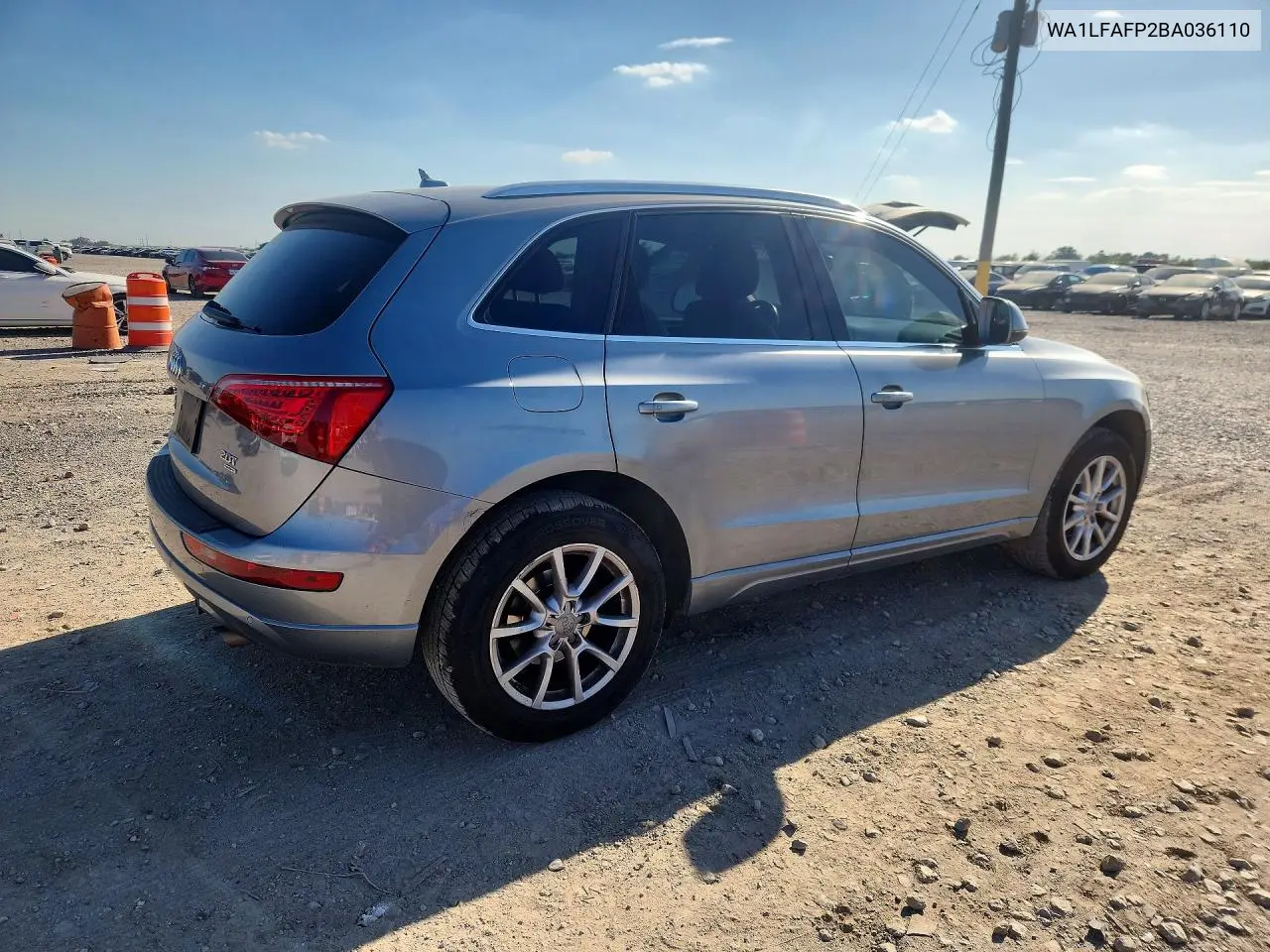 2011 AUDI Q5 VIN WA1LFAFP2BA036110 — фото 3
