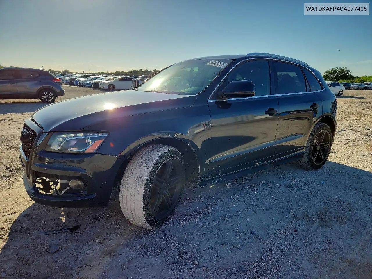 AUDI Q5 2012, VIN WA1DKAFP4CA077405