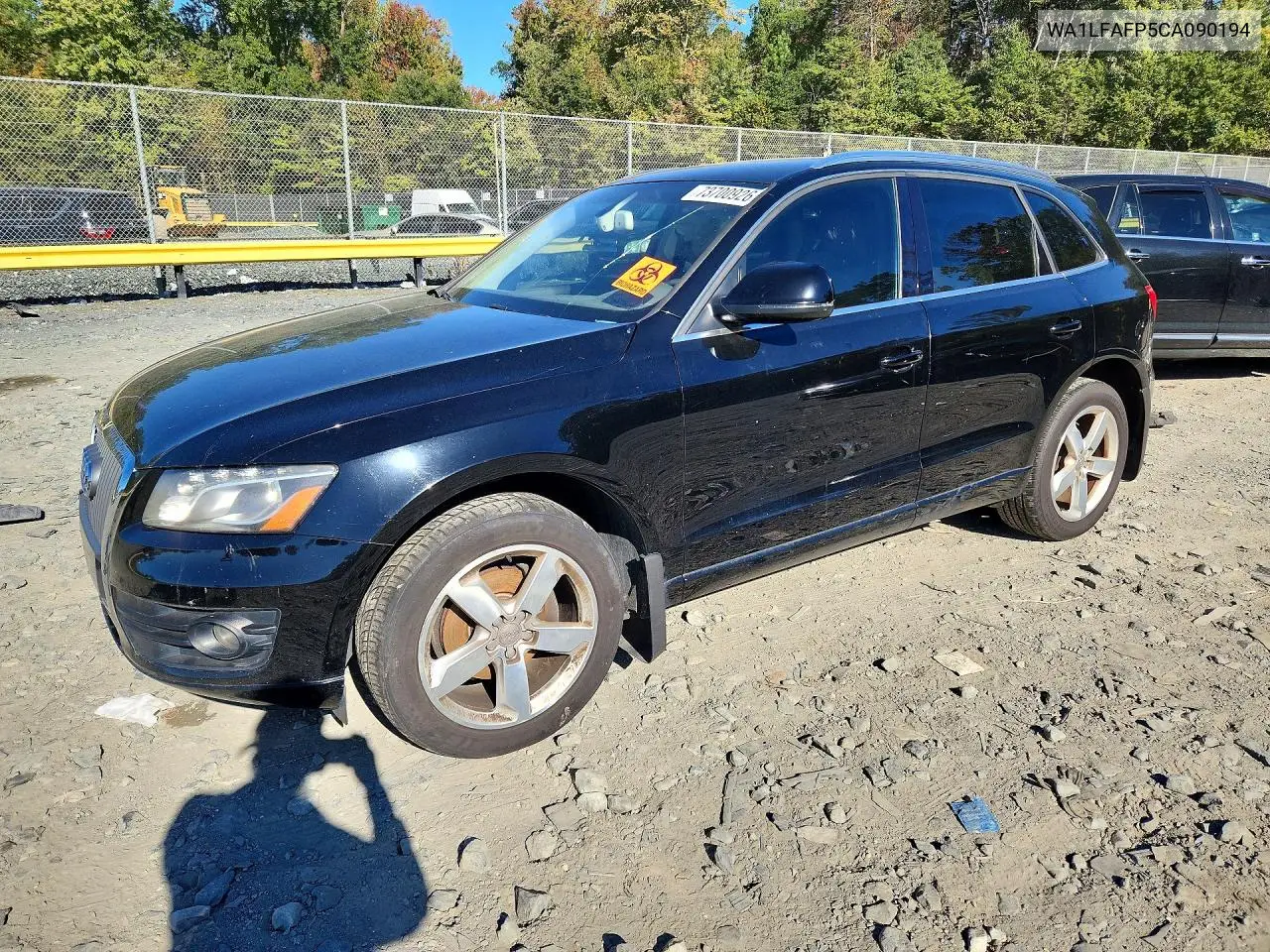 AUDI Q5 2012, VIN WA1LFAFP5CA090194