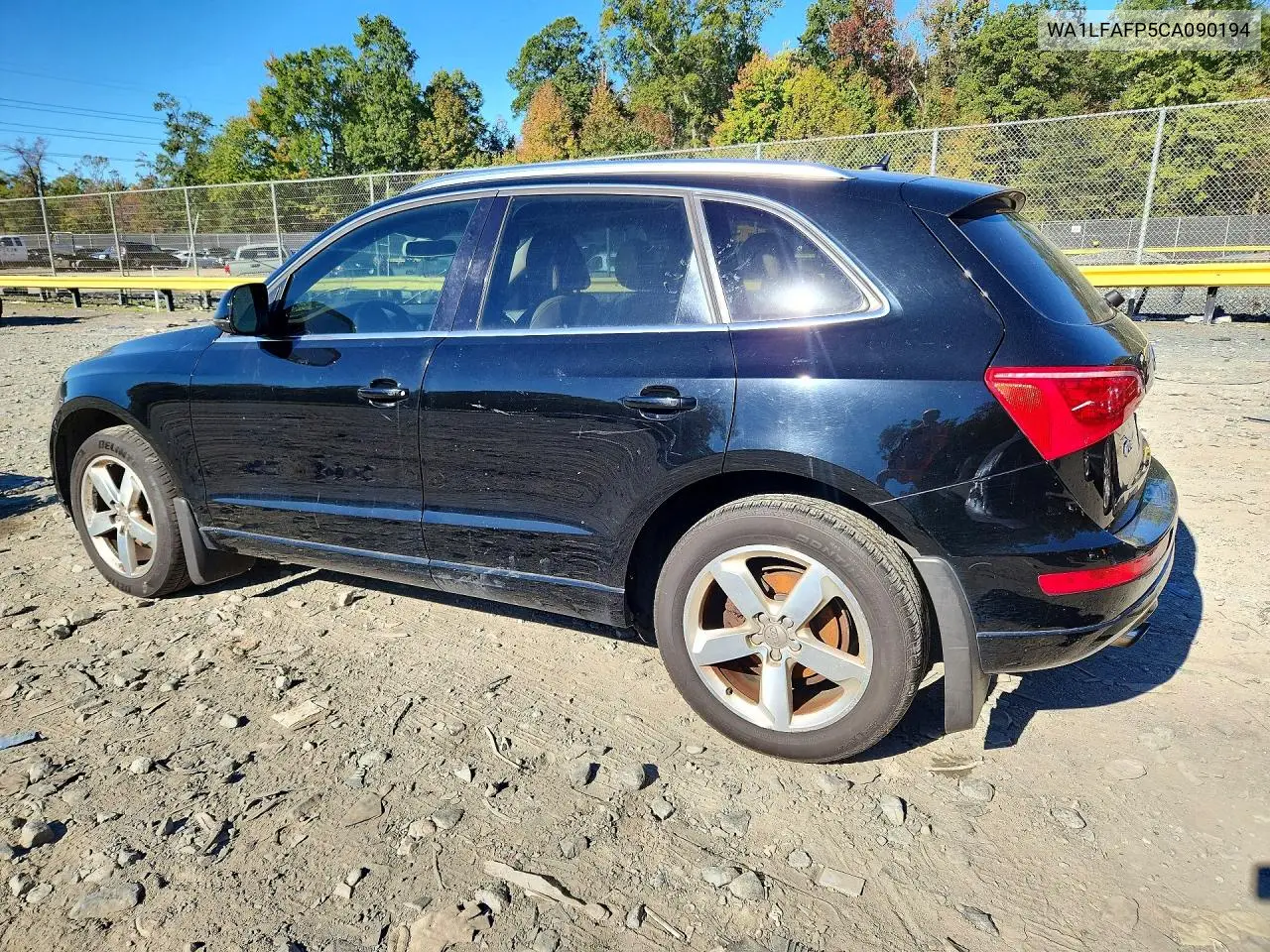 2012 AUDI Q5 VIN WA1LFAFP5CA090194 — фото 2