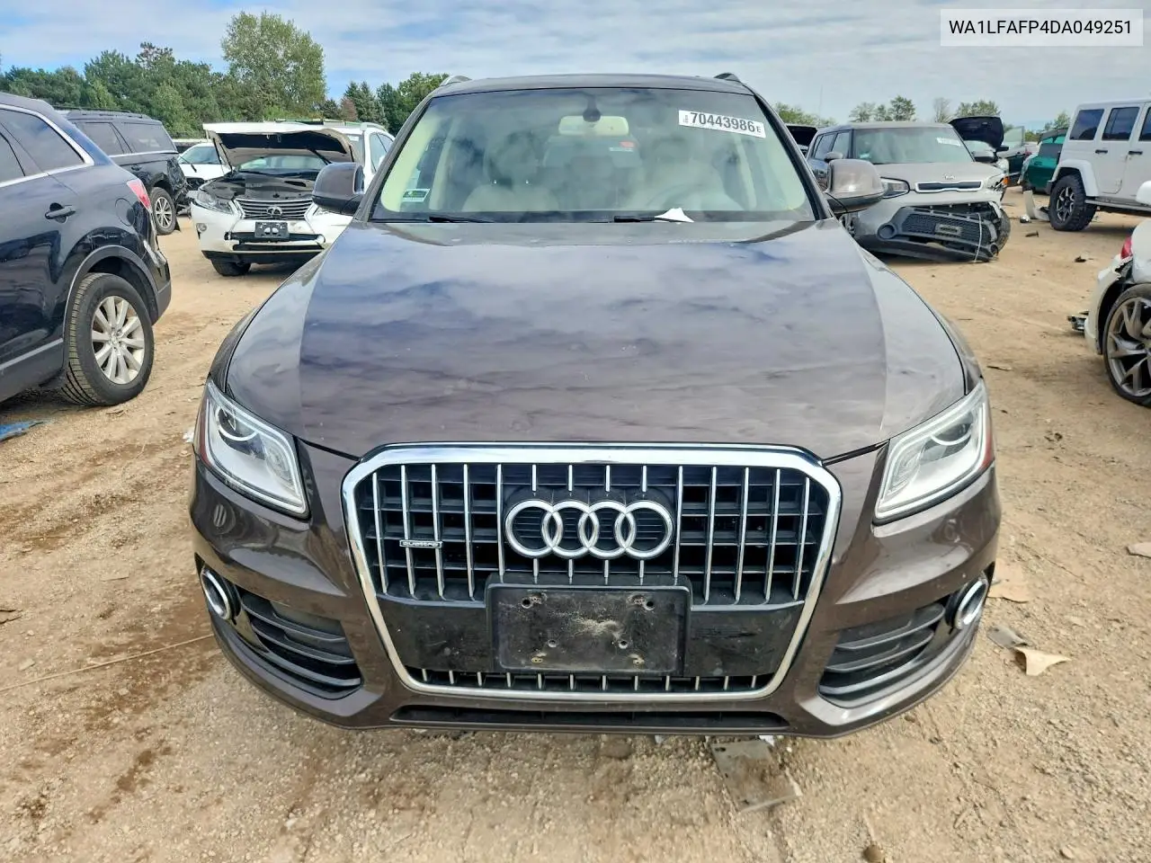 2013 AUDI Q5 VIN WA1LFAFP4DA049251 — фото 5