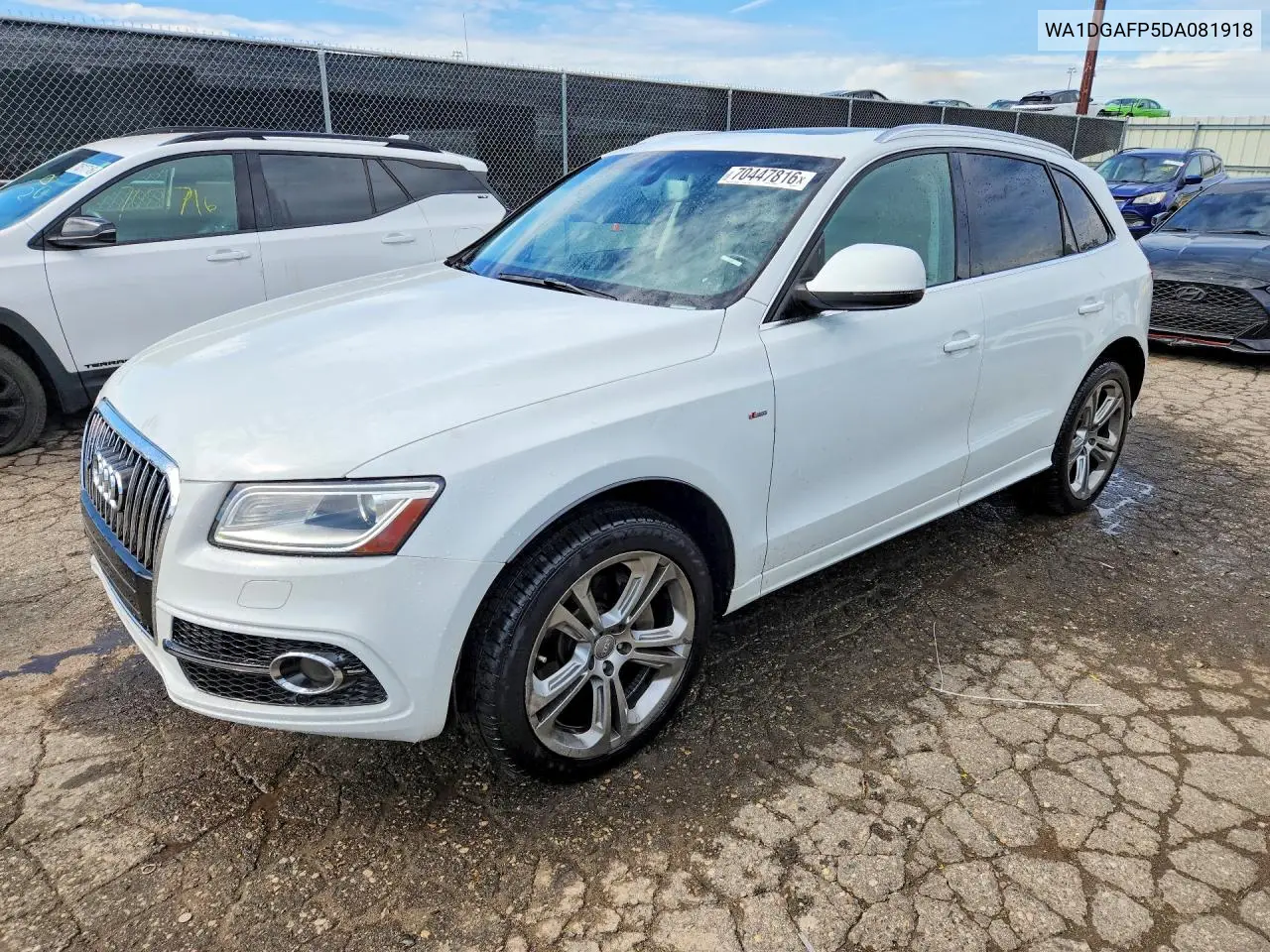 AUDI Q5 2013, VIN WA1DGAFP5DA081918