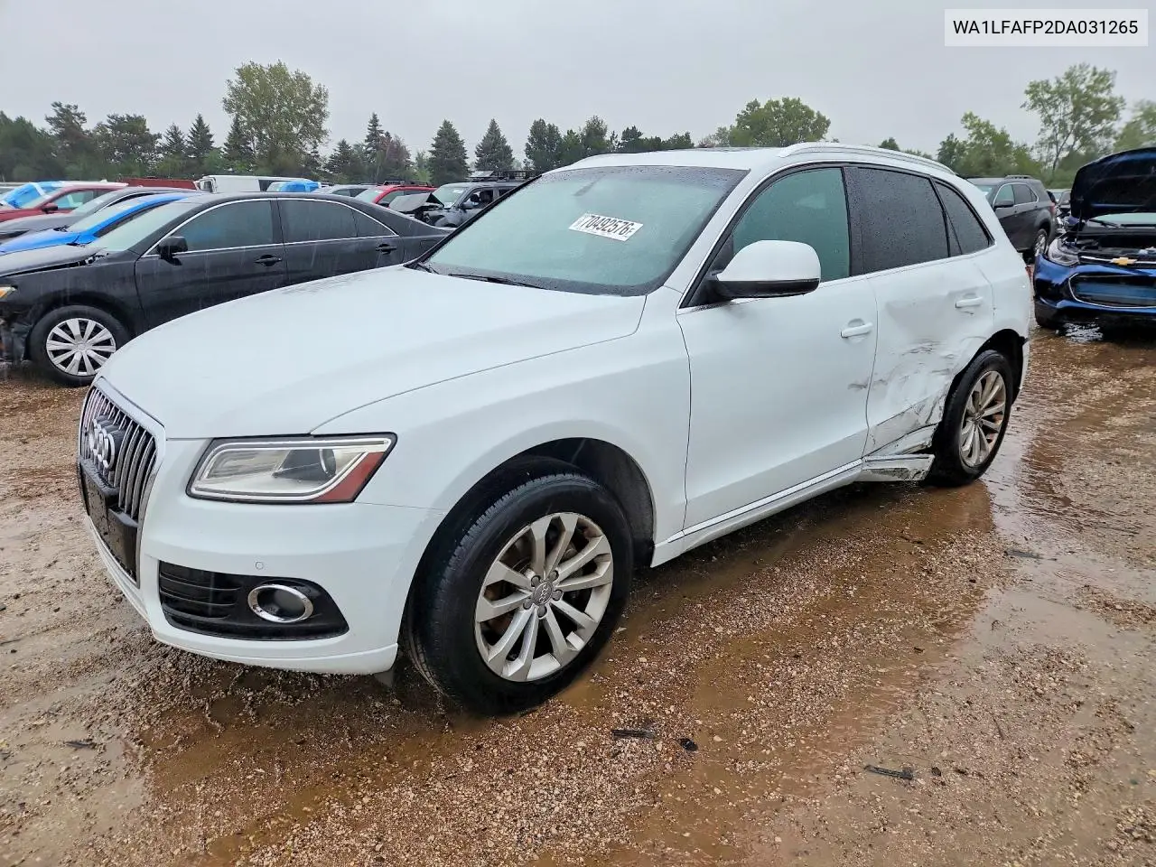 AUDI Q5 2013, VIN WA1LFAFP2DA031265