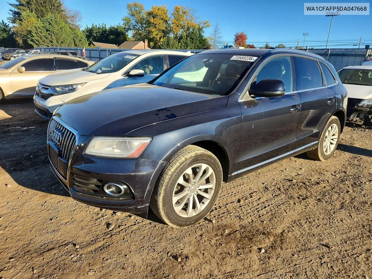 AUDI Q5 2013, VIN WA1CFAFP5DA047668