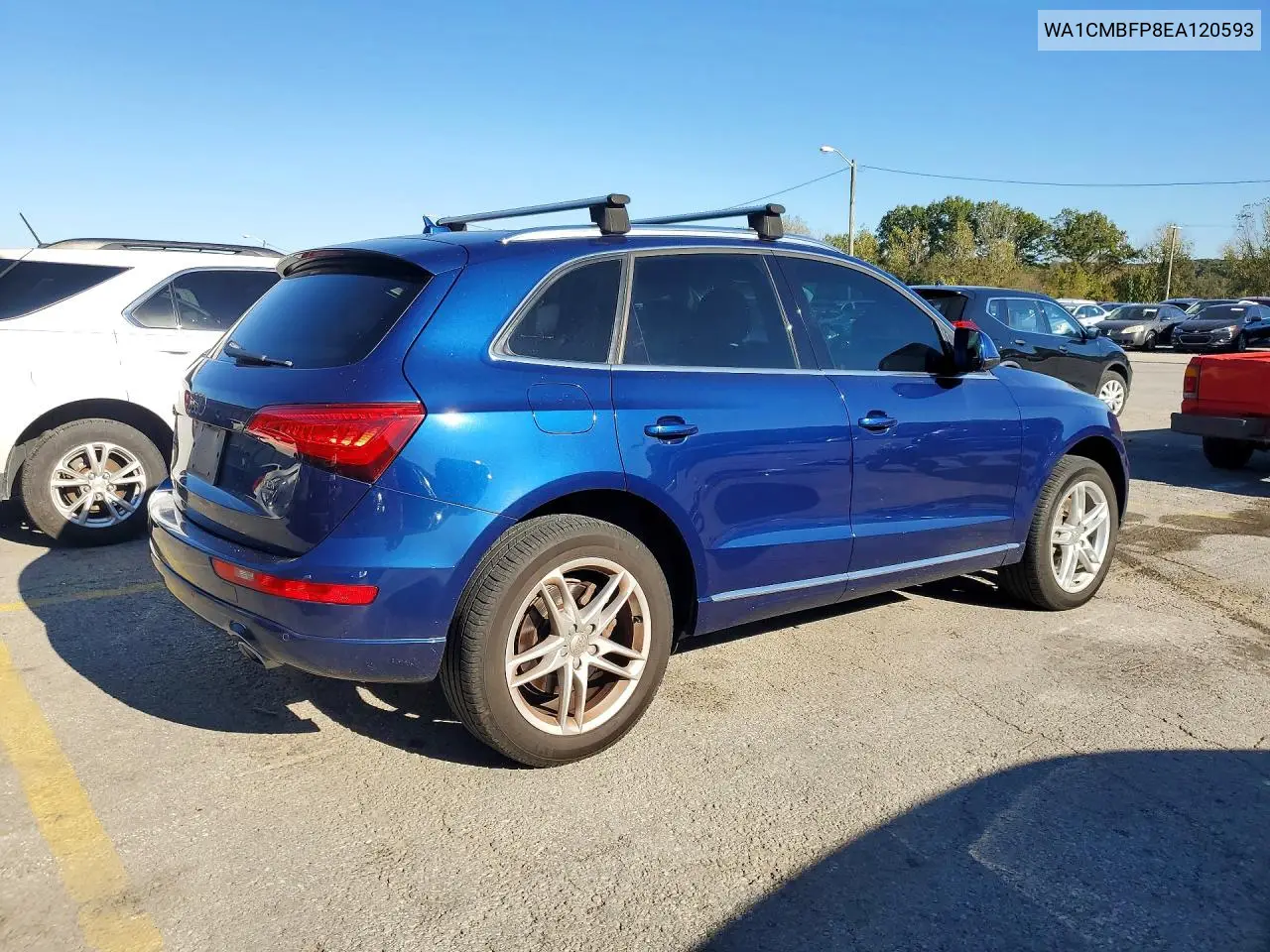 2014 AUDI Q5 VIN WA1CMBFP8EA120593 — фото 3