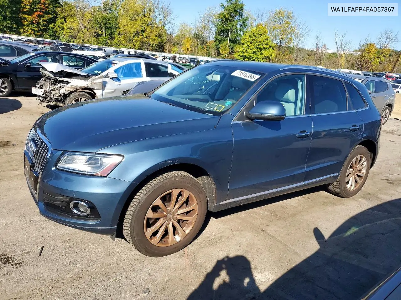 AUDI Q5 2015, VIN WA1LFAFP4FA057367