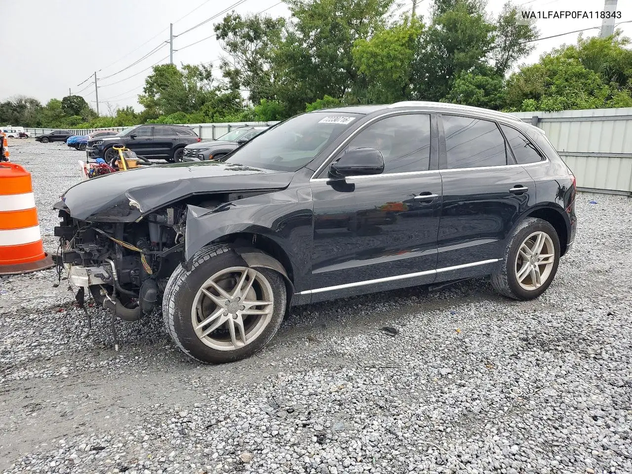 AUDI Q5 2015, VIN WA1LFAFP0FA118343