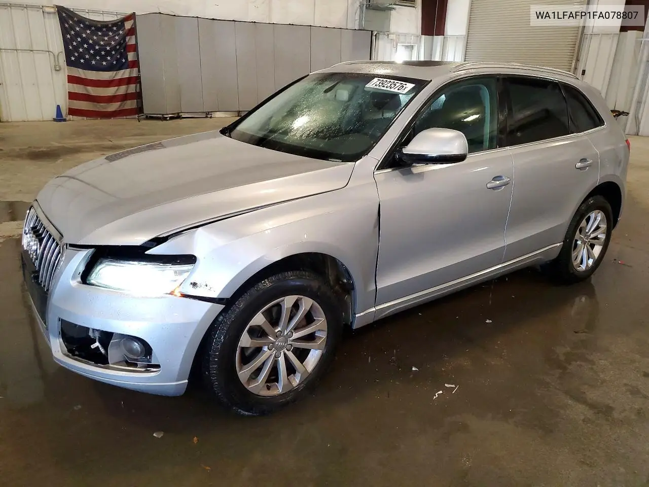 AUDI Q5 2015, VIN WA1LFAFP1FA078807