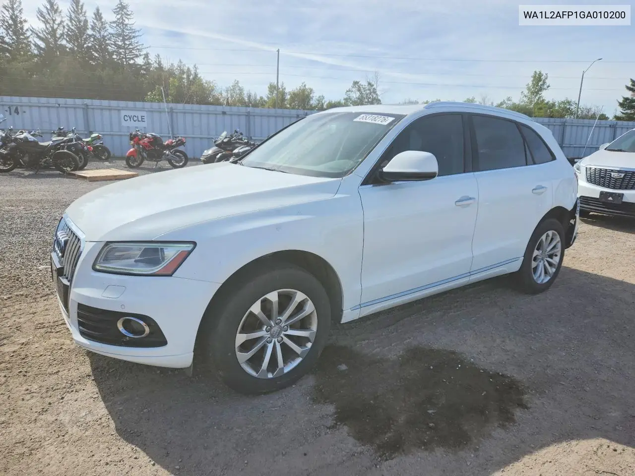 AUDI Q5 2016, VIN WA1L2AFP1GA010200