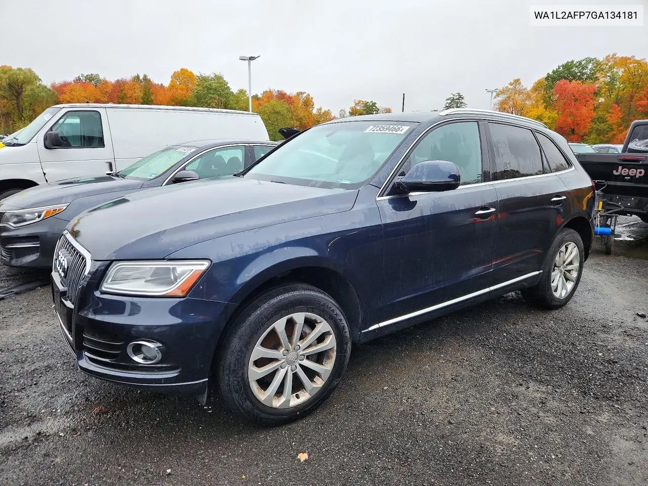 AUDI Q5 2016, VIN WA1L2AFP7GA134181
