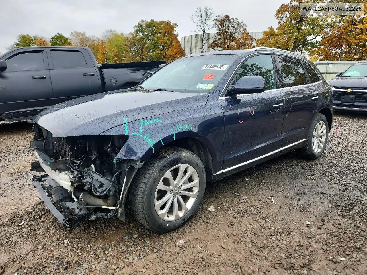 AUDI Q5 2016, VIN WA1L2AFP8GA032226