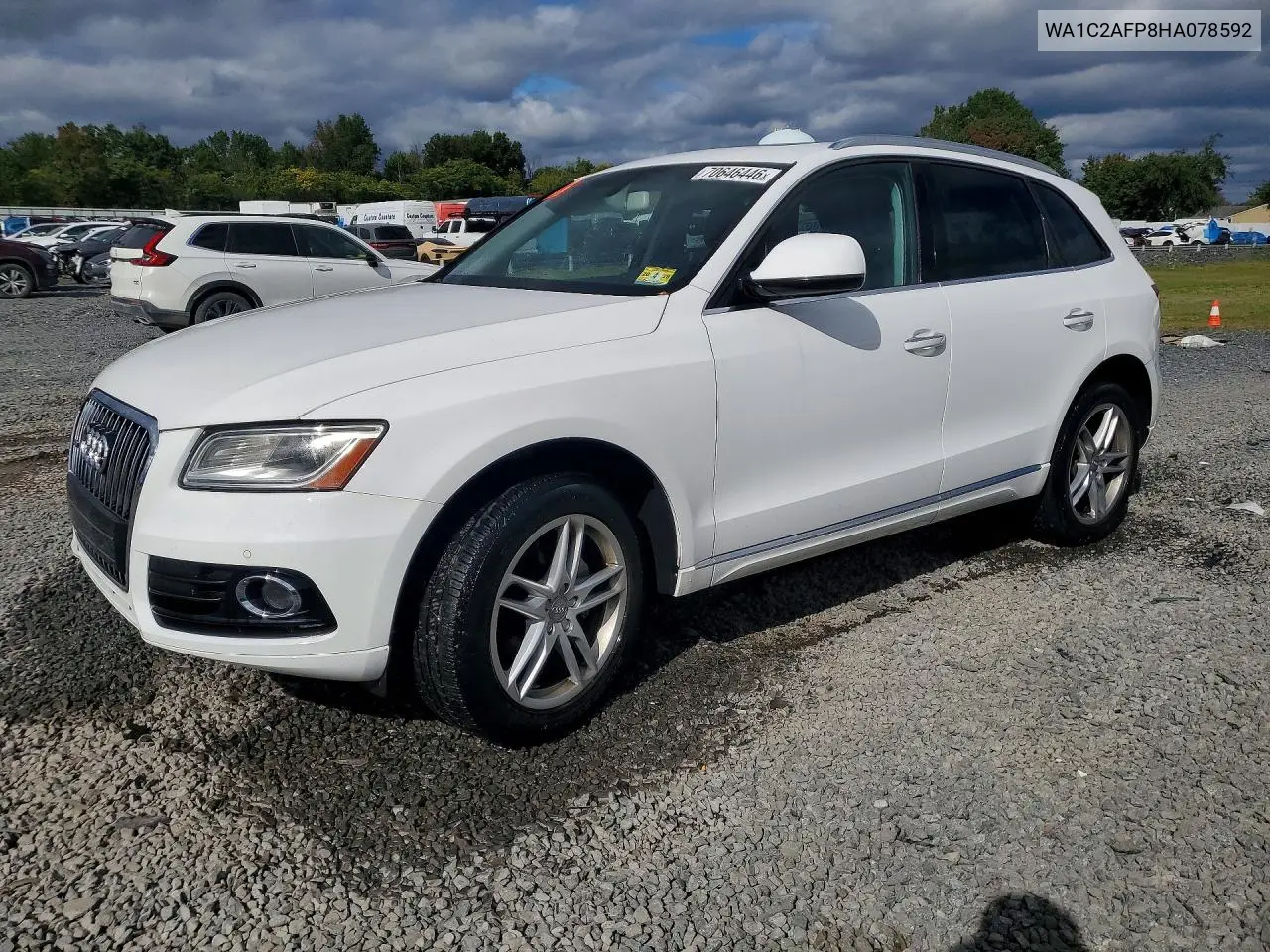 AUDI Q5 2017, VIN WA1C2AFP8HA078592