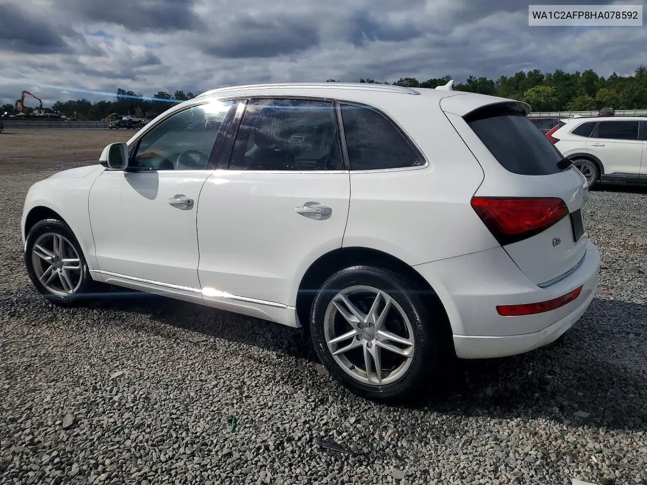 2017 AUDI Q5 VIN WA1C2AFP8HA078592 — фото 2