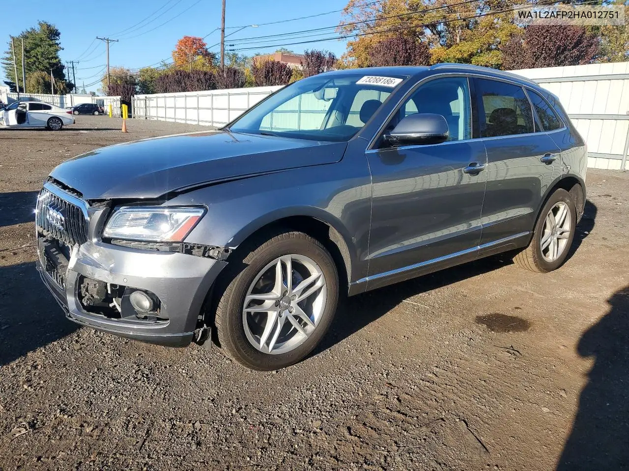 AUDI Q5 2017, VIN WA1L2AFP2HA012751