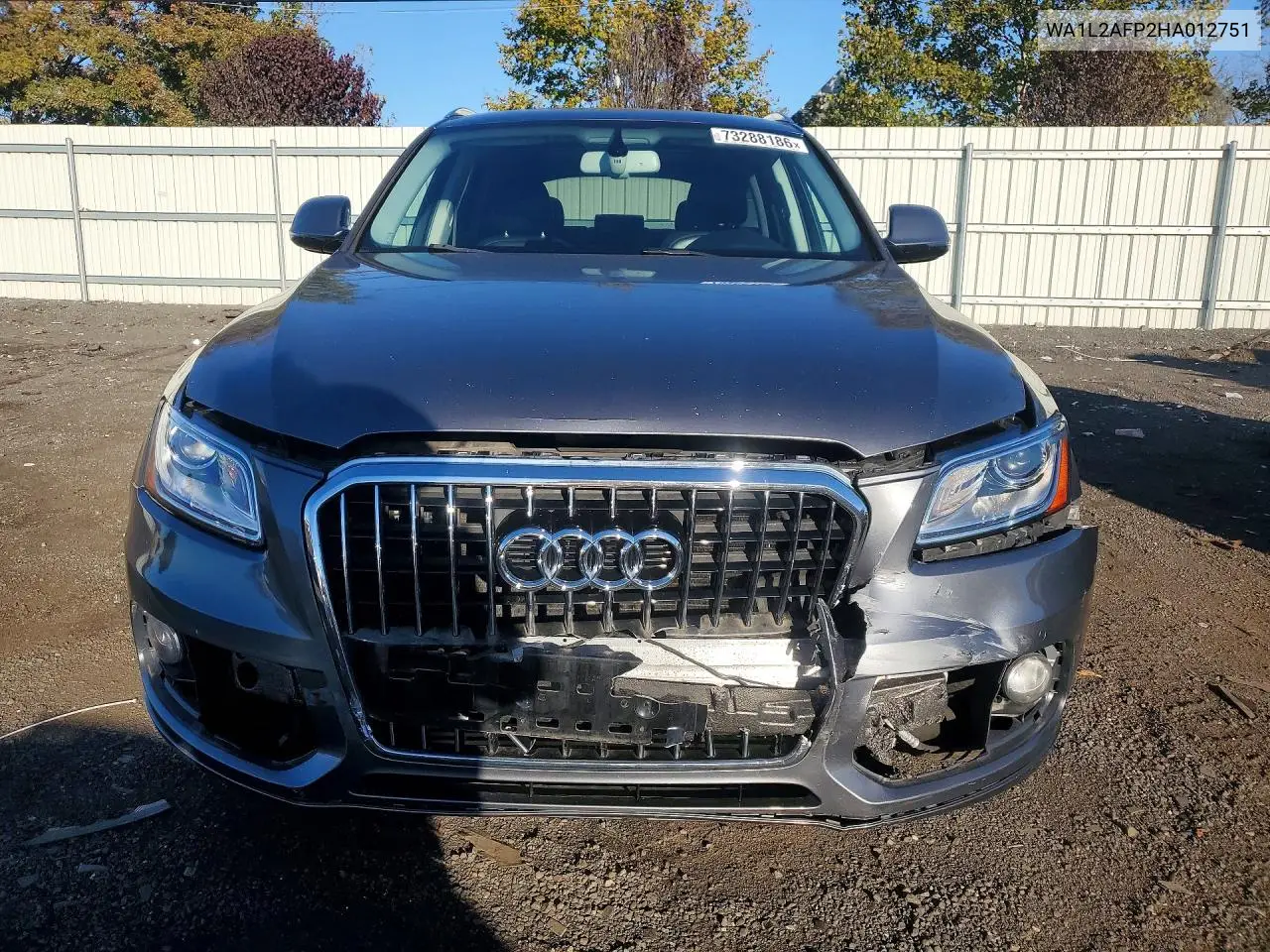 2017 AUDI Q5 VIN WA1L2AFP2HA012751 — фото 5