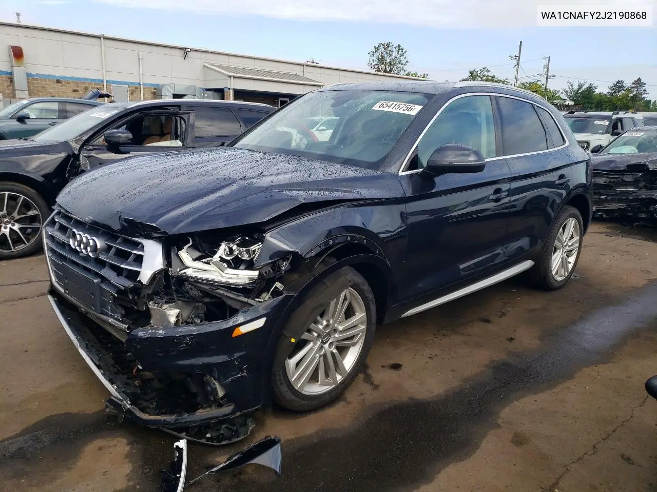 AUDI Q5 2018, VIN WA1CNAFY2J2190868