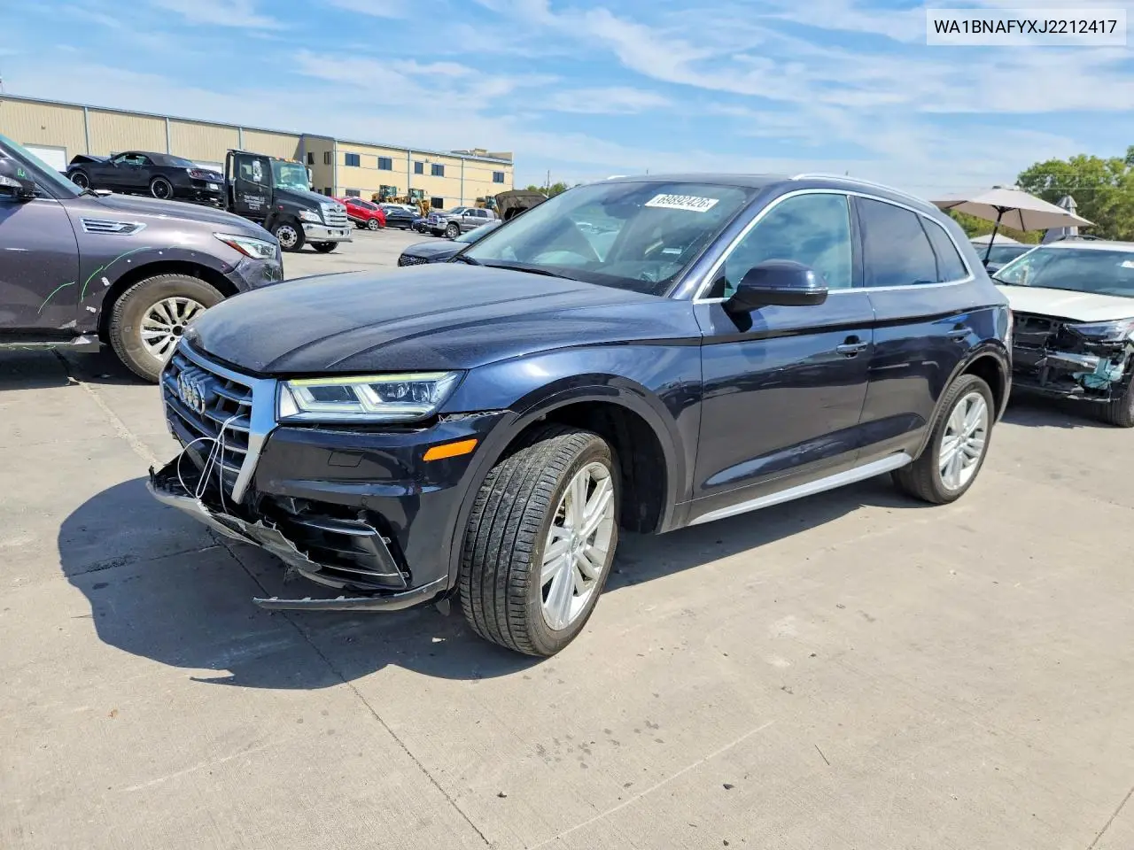 AUDI Q5 2018, VIN WA1BNAFYXJ2212417