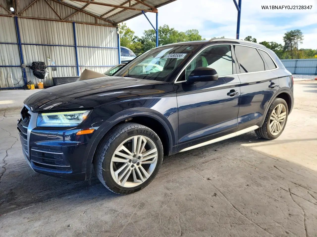AUDI Q5 2018, VIN WA1BNAFY0J2128347