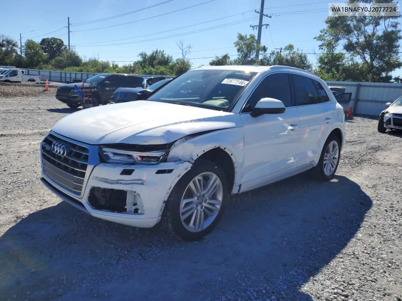 AUDI Q5 2018, VIN WA1BNAFY0J2077724