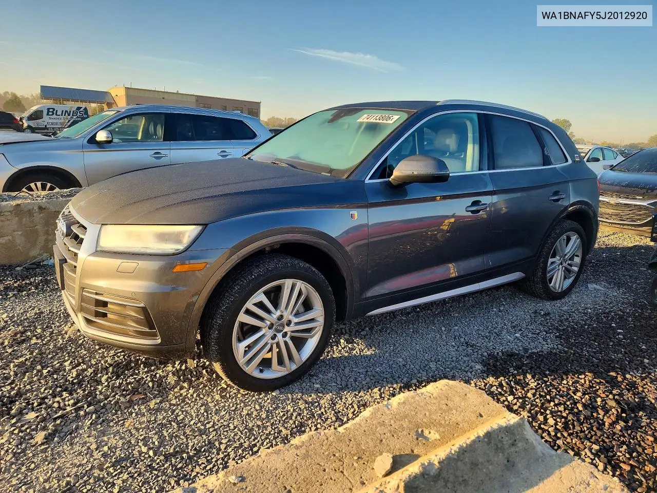 AUDI Q5 2018, VIN WA1BNAFY5J2012920