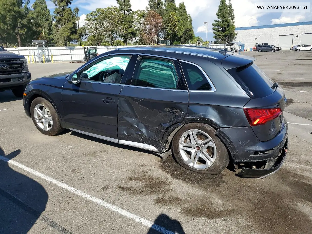 2019 AUDI Q5 VIN WA1ANAFY8K2093151 — фото 2